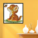 DIY Needlework 11CT Art Stamped Canvas Kit Cross Stitch (D384 Small Tiger)