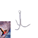 3-Claw Stainless Steel Outdoor Grappling Hook Climbing Claw 15x13.5x7cm BX