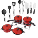 Kids Toys Plastic Kitchen Cookware Tool Set Tableware Prerend Play Game