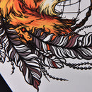 Waterproof Fox Dreamcatcher Temporary Tattoo Large Arm Body Art Tattoos Stick ES