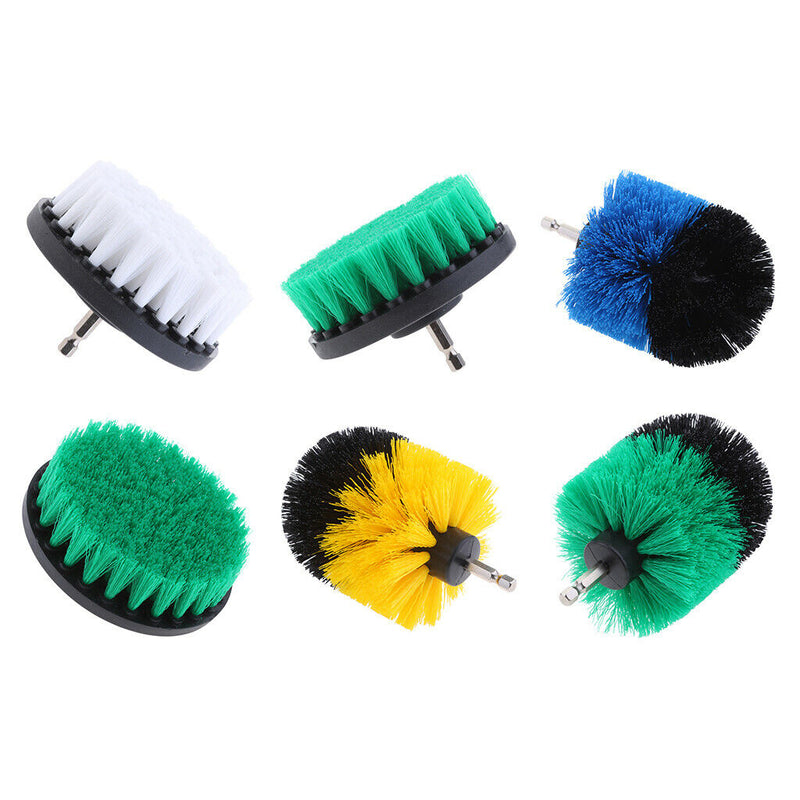 6pcs Scrub Brushes Drill Attachment All Purpose Power Scrubber Cleaning Brushes