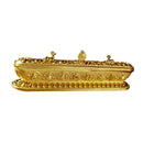 Hand Carved Backflow Incense Cone Burner Censer Holder Tower Box Golden