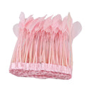 15-20cm Pink Feather Fringe Trim Sewing Edge Crafts Garment Decors 2m