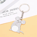 2020 Mouse Enamel Keyring Keychain Metal Key Holder Souvenir Bag Pendant Gift JR