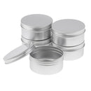 6pcs 200ml 250ml Aluminum Tin Jars, Cosmetic Sample Tins Empty Container, Round