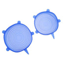 6pcs Silicone Stretch Lids Wrap Dish Bowl Pan Cover Kitchen Food Keep Fresh