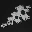 4 Bear Flag Metal Cutting Dies Scrapbooking Stencils DIY Embossing Folder