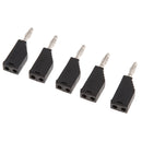 Black 4mm Banana Plugs, Closed Screw Type for Musical Audio Speaker Cable Wire