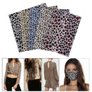 5Pcs Leopard Printed 100% Cotton Fabric Quilting Patchwork Sewing Crafts