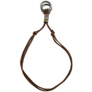 Fashion Men Retro Leather Cord Necklace Double Circle Ring Pendant Jewelry  P3N6