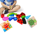 Animal Puzzle Children 1 2 3 4 Years Old, Educational Toys Gifts 5 Pieces T
