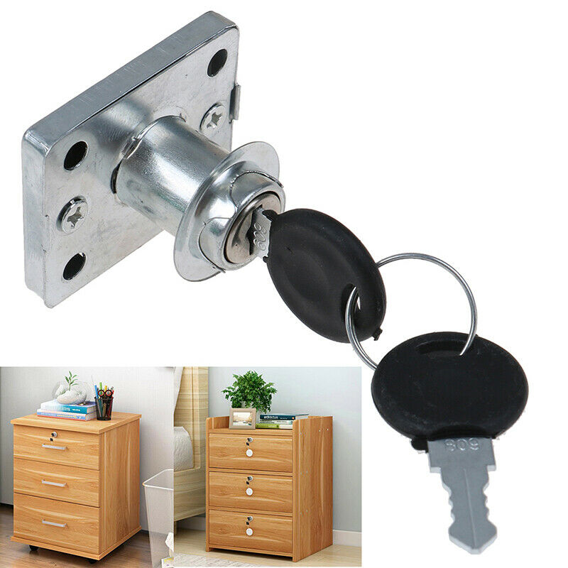 Desk Drawer Lock Wardrobe Cabinet Furniture Cam Locks Keys Office Desk c  Nw