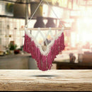 1X(Bohemian Hand-Woven Tassel Tapestry Newest Handmade Bead Macrame Wall Ha