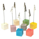 Pack of 8Memo Clip Name Place Card Holder Table Number Picture Note Stand O9J3
