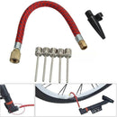 Pump Adaptor Set Kit 7Pcs Needle Valve Connector Foot A3V2 Ball Bicycle-T A I1V2