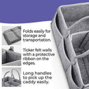 Baby Diaper Caddy Portable Foldable Durable Nursery Essentials Storage Bask