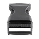 7Pcs Plastic Side Release Squeeze Buckles for 2cm Webbing Strap Black N8W4