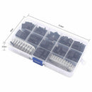 620pcs Dupont Wire Jumper Pins Header Connector Housing Kit + M/F Crimp Pins