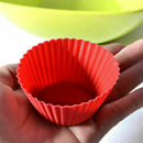 12PCS Silicone Cake Muffin Chocolate Cupcake Bakeware Mould Z8D8 Cup Lot Ba O1K1