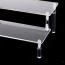 Clear 2-Layer Acrylic Action Figures Car Toys Display Stand Holder Shelf