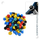 Soft Tattoo Grommets Nipples O-rings Ink Cups Caps 9 Holes Tattoo Pen Stand