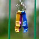 Key ring, 5 pieces, with bottle opener, small, keyring with ring X7K6