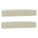 2Pcs 6-String Guitar Bone Nuts Slotted White for Les Paul LP Electric Guitar