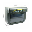 Solar Powered Car Exhaust Fan Air Vent Cool Fan Black Car Portable Fan