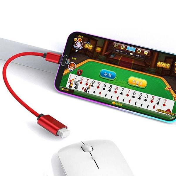 Usb Otg Type C To Usb Adapter Otg Fast Charging Type-C Charger Nylon Braide O8B8