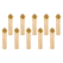 10pcs Portable Waterproof Brass Polished Pill Box Case Container Brass Capsule