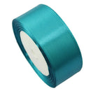 1 roll 40mm 22 Meters silk satin ribbon for wedding party(Lake blue) M4D3