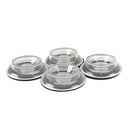 1 Pack Transparent Plastic Piano Caster Cups Sponge Mat Pad Floor Furniture
