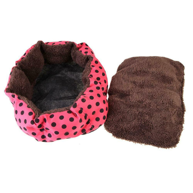 Soft Flannel Pet Dog Puppy Cat Warm Bed House Plush Cozy Nest Mat Pad