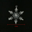12* Acrylic Crystal Snowflake Christmas Tree Hanging Pendant Decor Ornaments
