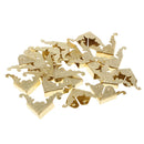 20Pcs Metal Book Scrapbooking Photo Album Menu Corners Protectors,Golden