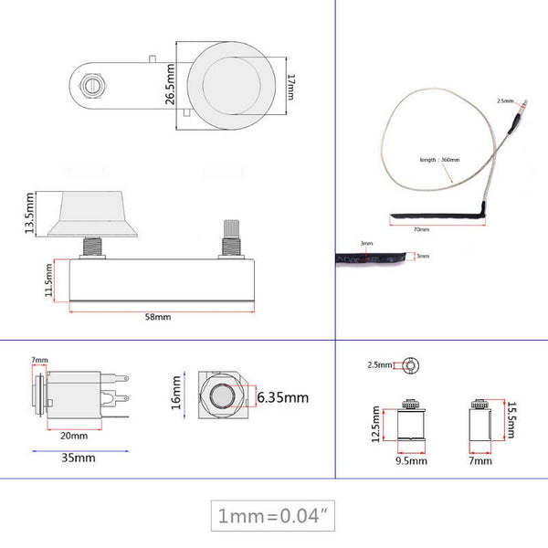 Guitar Violin Pickup Accessories Guitar Violin Pickup Piezo Transducer Brid