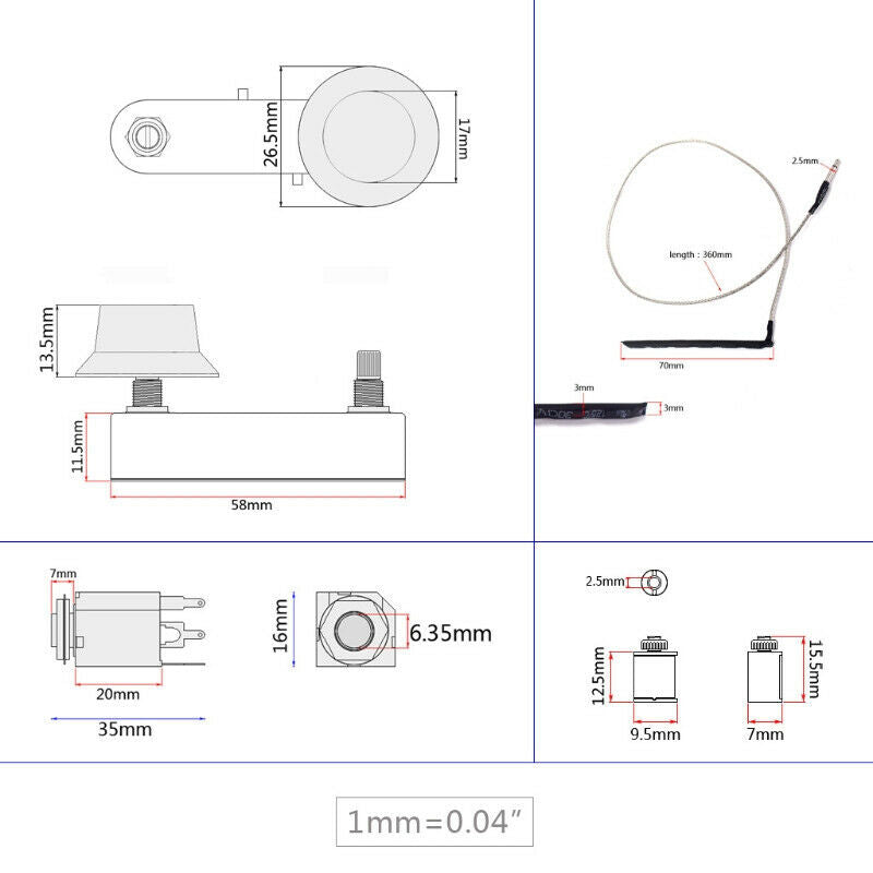 Guitar Violin Pickup Accessories Guitar Violin Pickup Piezo Transducer Brid