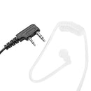 Two Way Radio Earpiece With Mic - Covert Acoustic Tube Transparent Headsets