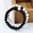 Couples His & Hers Distance Bracelet Lava Bead Matching YinYang Lovers Gift FT