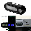 2in1 LED Digital Auto Car Clock Thermometer Temperature  Backlight