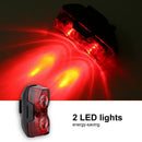 2LED Bright Cycling Bicycle Bike Safe Rear Tail Flashing Back Light Warning L BX