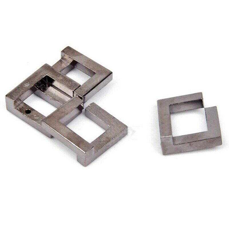 Alloy Square Lock Puzzle Brain Tester Iq Test Kids Adults Intelligent Toys  L6L3
