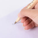 1x Handmade wooden ruler design manual ballpoint pen DIY multifunction newest LJ