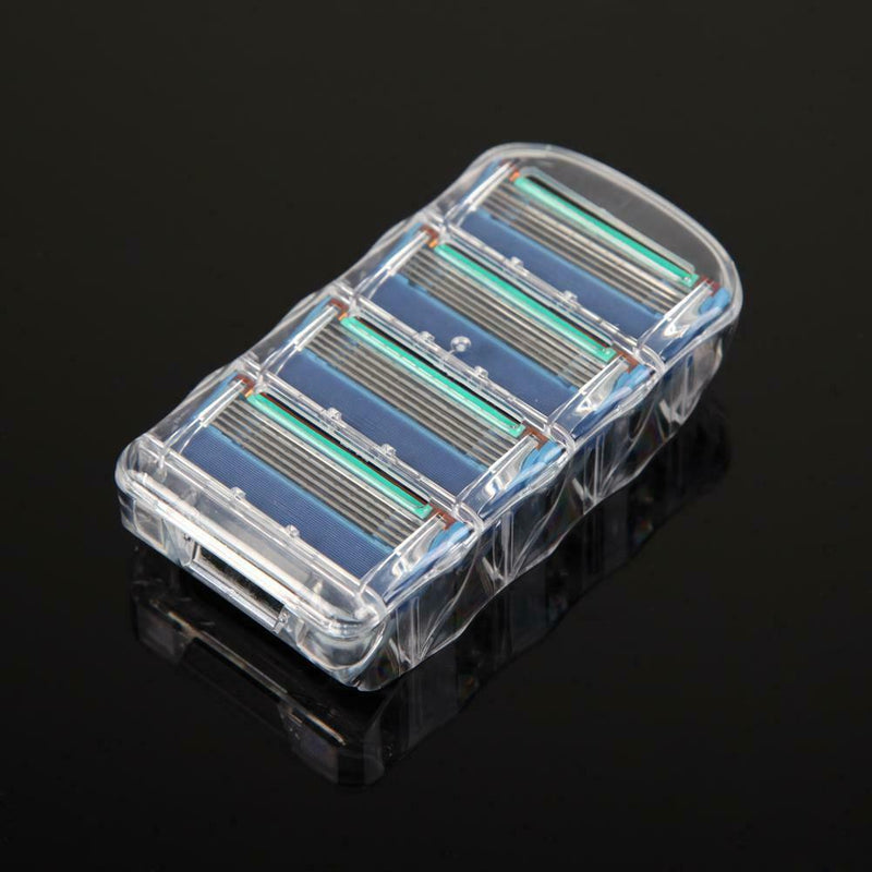 4pcs/lot Men Face 5-Layer Sharp Hair Beard Shaving Blades for Razor