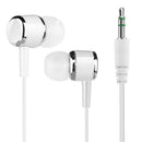 Universal In-Ear Earbuds Headsets Music Earphones 3.5mm Headphone (White) A