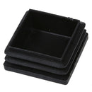 40mm x 40mm Plastic Square Tube Inserts End Blanking Caps Black 10 Pcs R5E7