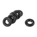 100 pcs 7mm x 3mm x 2mm Black Rubber Clasp Washer Gasket Ring L7K1