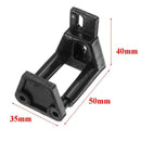 Black Adjustable Door Wall Guide Floor Guide Clip for Sliding Barn Door Har