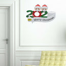 4pcs Christmas Wall Stickers Family Survivors Living Room Removable Decals A