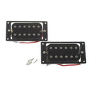 2PCs(1 set)Black Humbucker Double Coil Electric Guitar Pickups + Frame Scre